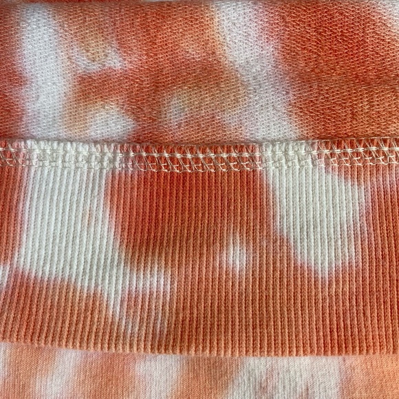 Jane and Delancey Orange/White Tie Dye Crew Neck long sleeve Sweatshirt. Sz L - Picture 10 of 15